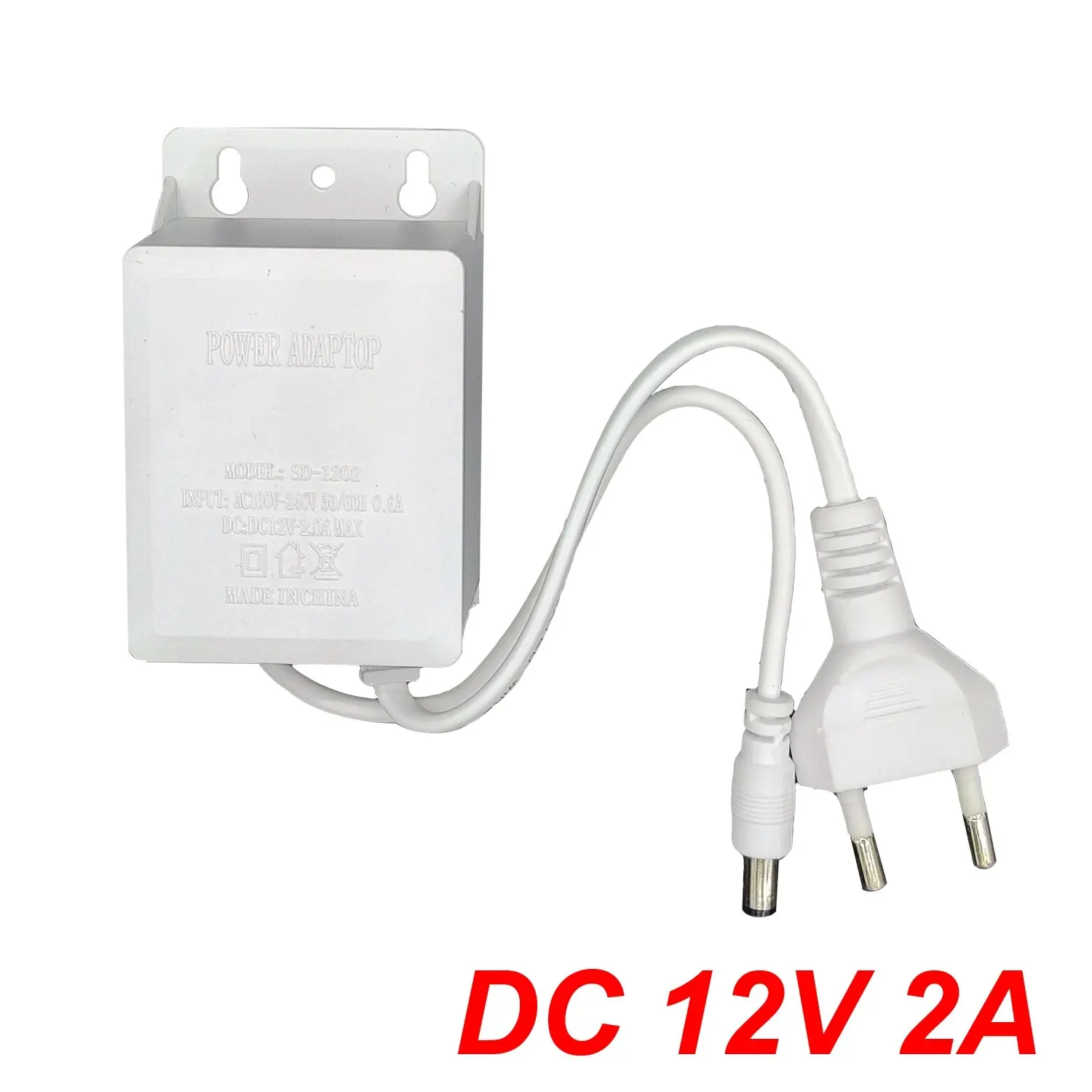 AC 110-240V DC 12V 2A Adattatore di Alimentazione UE Esterna Impermeabile Caricatore di Alimentazione Europa Convertitore Adattatore Universale per strisce luminose a LED