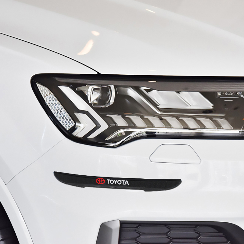 4 Uds. Tira anticolisión para parachoques, pegatinas protectoras contra arañazos para puerta de coche, accesorios para Toyota Corolla CHR Rav4 Yaris Auris Avensis