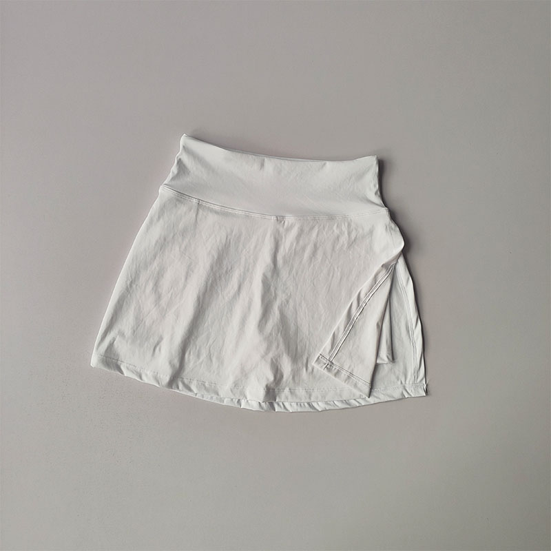 Summer Vacation Two Anti Glare Yoga Half Skirt High Waist Split Tennis Skirt Quick Drying Fitness Short Dress Clothing Shorts