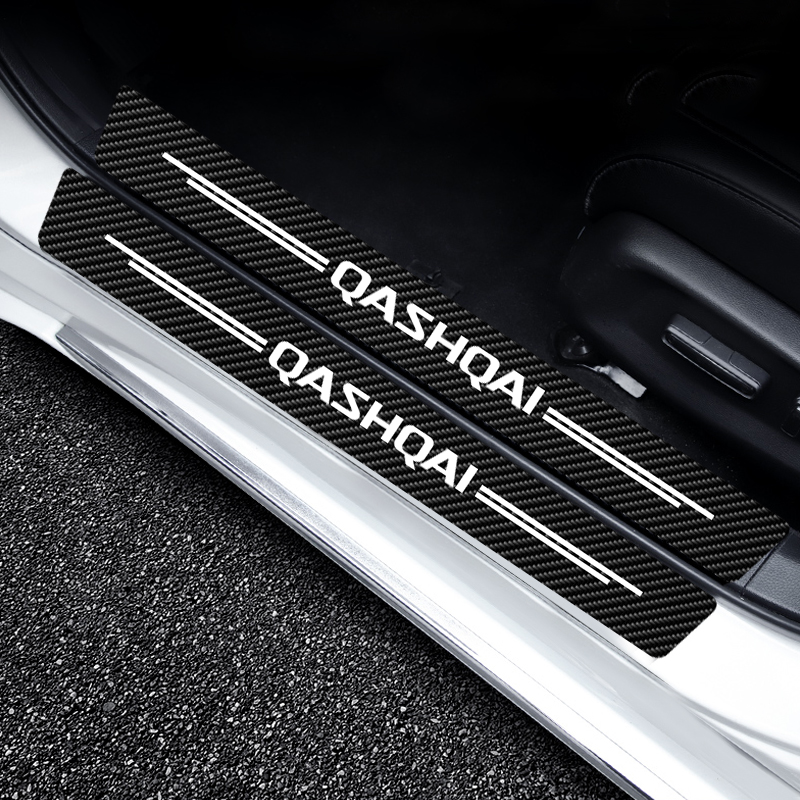 5 unids/set pegatina de alféizar de puerta de coche para Nissan Qashqai J10 J11 J12 2013 2015 2016 2017 2018 2019 2020 2021 emblema Qashqai