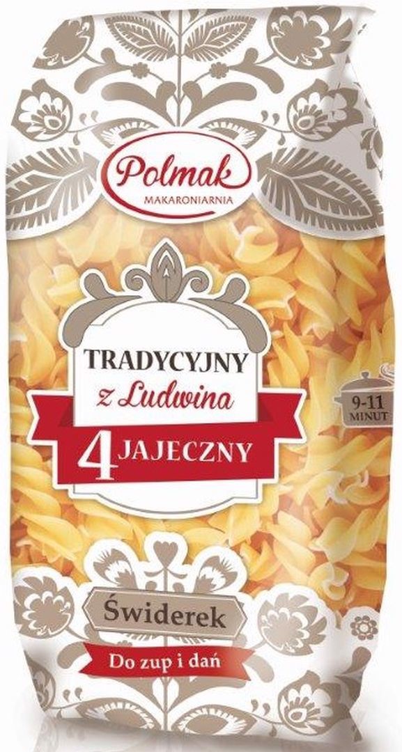 Polmak Makaron Tradycyjny 4 jajeczny świderki 250 g