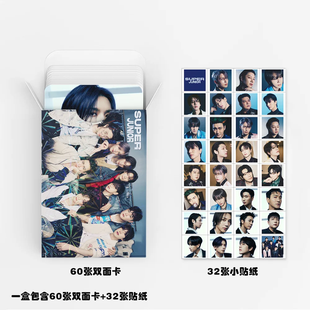 92 шт./компл. SUPER JUNIOR, новая серия, карты и наклейки Lomo LeeTeuk HeeChul Yesung DongHae SiWon RyeoWook KyuHyun, подарки для фанатов