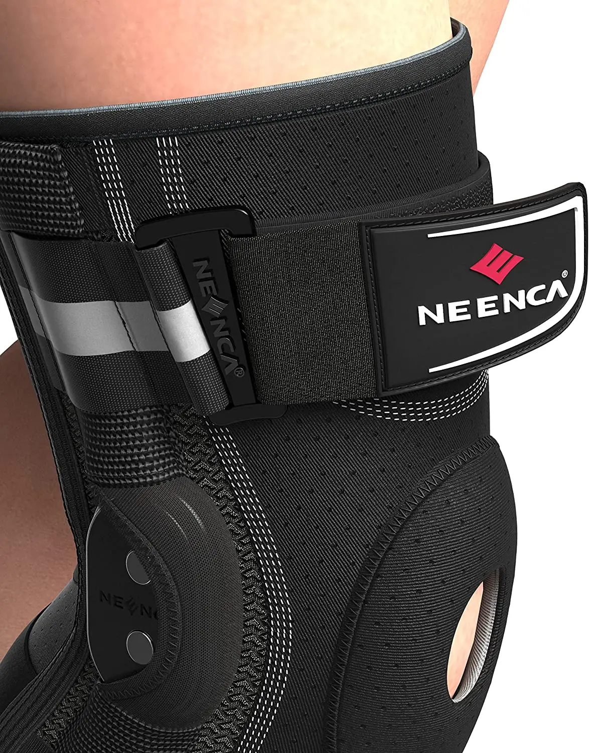 NEENCA ヒンジ付き膝ブレース 膝痛用 膝サポート サイドスタビライザー付き 関節痛緩和 関節炎 半月板断裂 ACL PCL