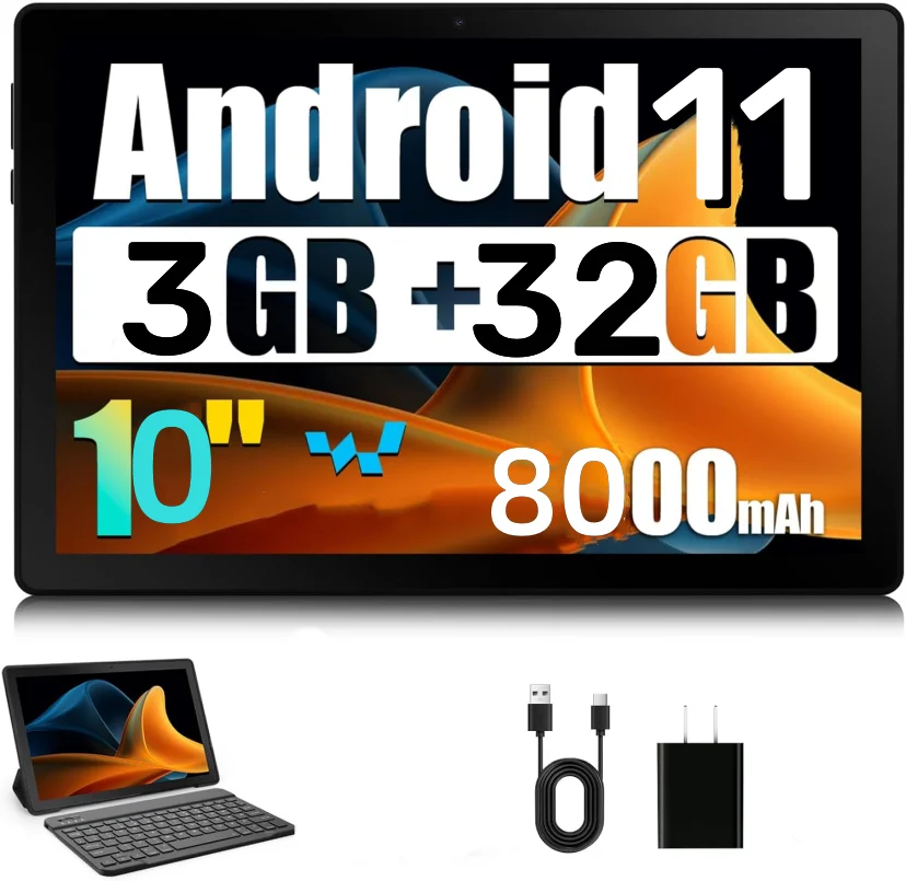 10.1 INCH 3GB RAM 32GB ROM FC10 Android 11 Tablet PC CPU SC9863 Octa-Core 1.6GHz 1920x1200  IPS IPS FHD Rear Camera 13.0M pixel