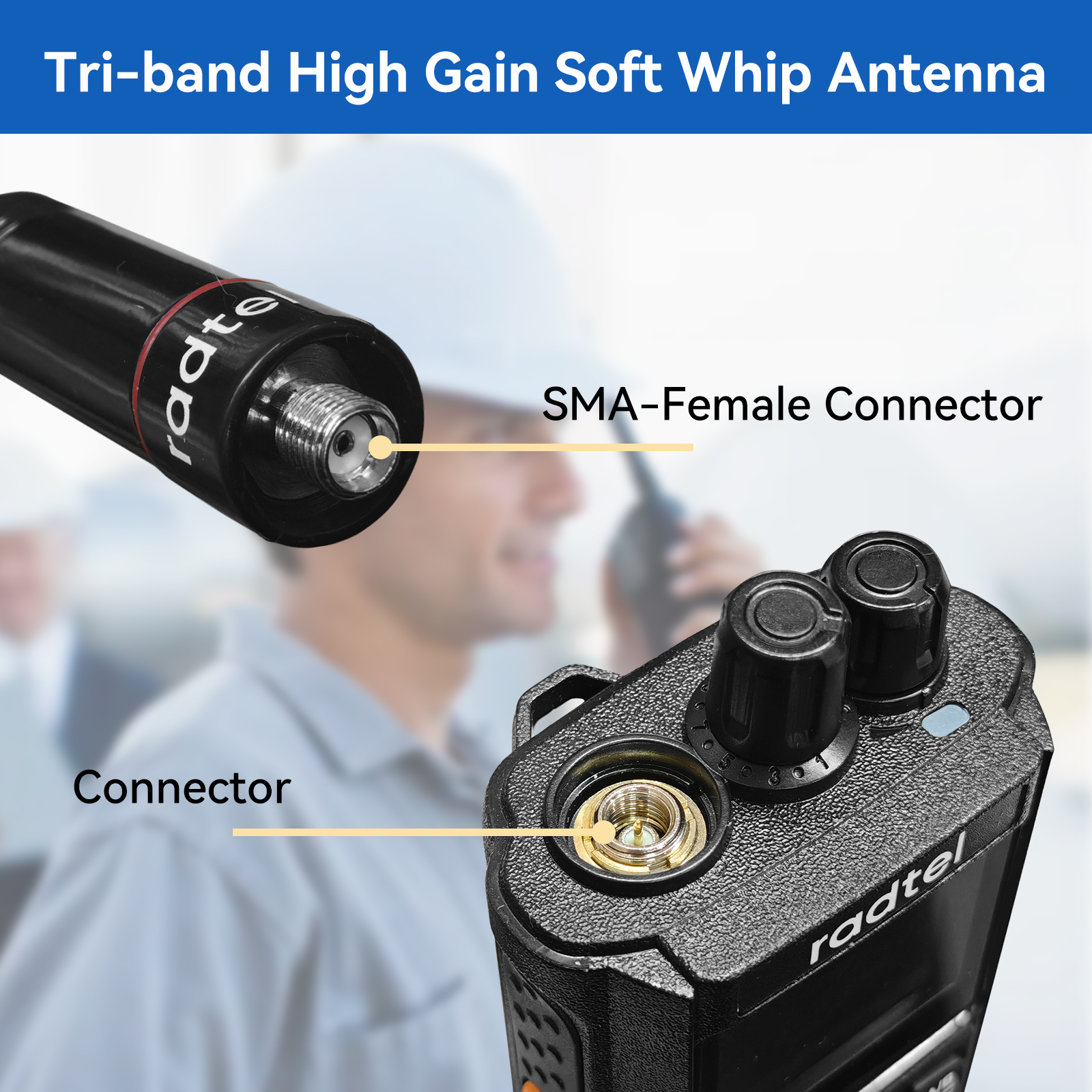 Radtel RHD-771S Tri-Band 144//220/430Mhz voor Rt-4D Rt-470 Rt-900 Rt-470x RT-860 RT-860G RT-880 walkie talkie