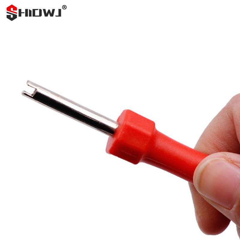 Tire Valve Core Removal Tools Wrench Plastic Handle Bike Screwdriver Wrench Core Tire Repair Hand Tool for Car Bicycle Motorcycl