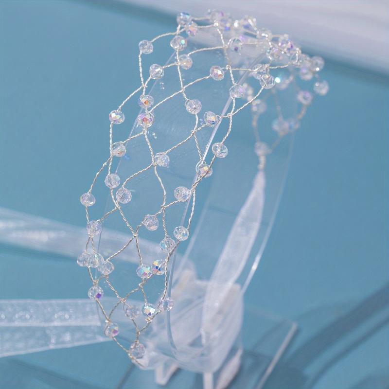 Diadema barroca de cristal para mujer, Tiara con diamantes de imitación para novia, accesorios para el cabello de boda, joyería, banda, Tiara