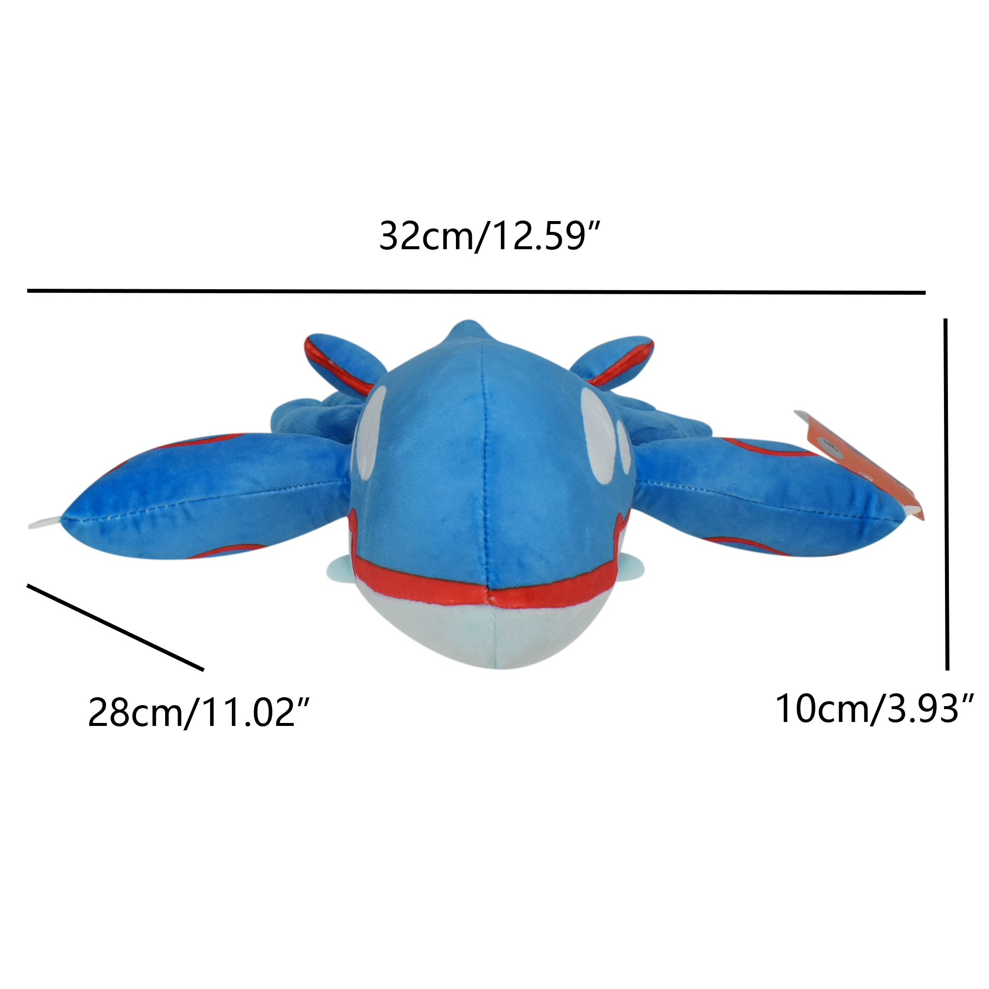 Peluche Mega Rayquaza Peluche Groudon Kyogre Mudkip Torchic Treecko Anime muñeco de Peluche de dibujos animados niños regalos