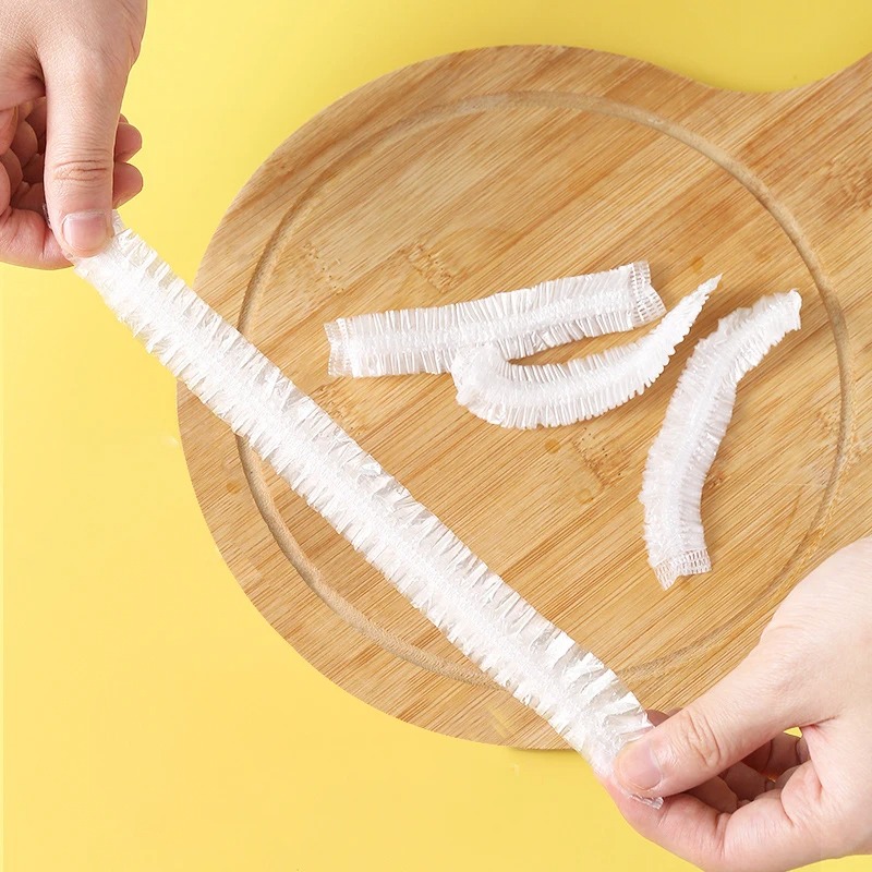 Wegwerpvoedselafdekking Saran Wrap Darmafdekking Food Grade Vershoudbare plastic zak Keukenopslagaccessoires