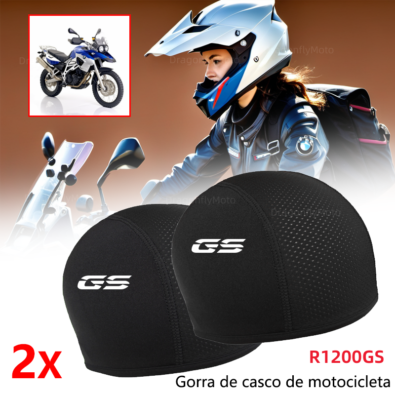 Para BMW R1200GS R1250GS R 1200GS R1250 GS R 1250 LC ADV pasamontañas de motocicleta casco interior que absorbe el sudor sombrero para hombres mujeres deporte