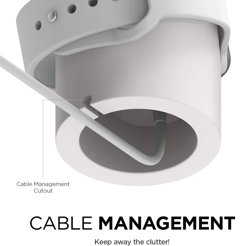 Soporte de cargador para Apple Watch Series 9 8 7 6 5 3 Ultra 1 2 SE estación de carga soporte de silicona soporte de Cable de carga Iwatch