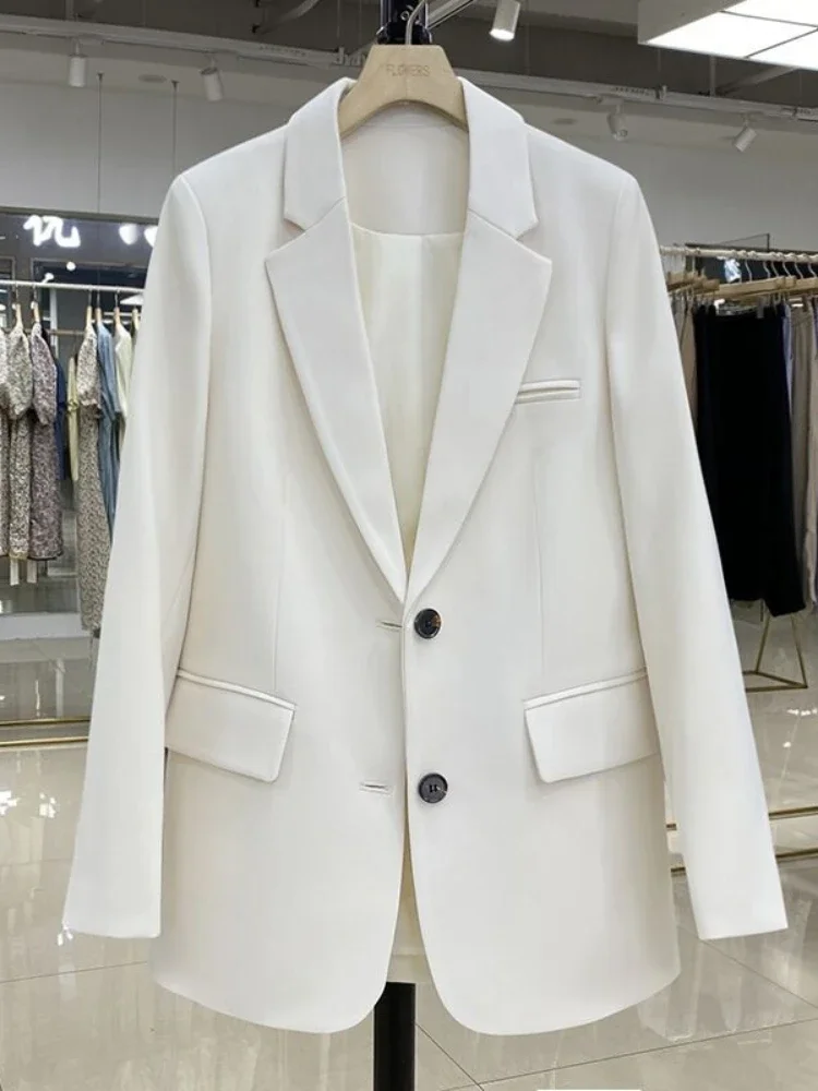 Kurtki damskie różowy mały garnitur płaszcz damski na co dzień mała luźna wersja koreańska mały garnitur damski Design Sense Blazer damski