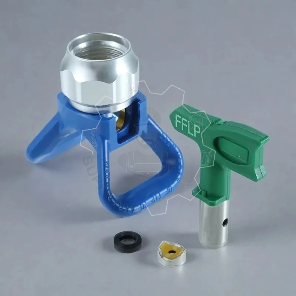 FFLP Set Airless Tips Nozzle 1-6 Series Suit Low Pressure With 7/8 Nozzle Guard For Wagner Airless Paint Spray Sprayer Gun Tools