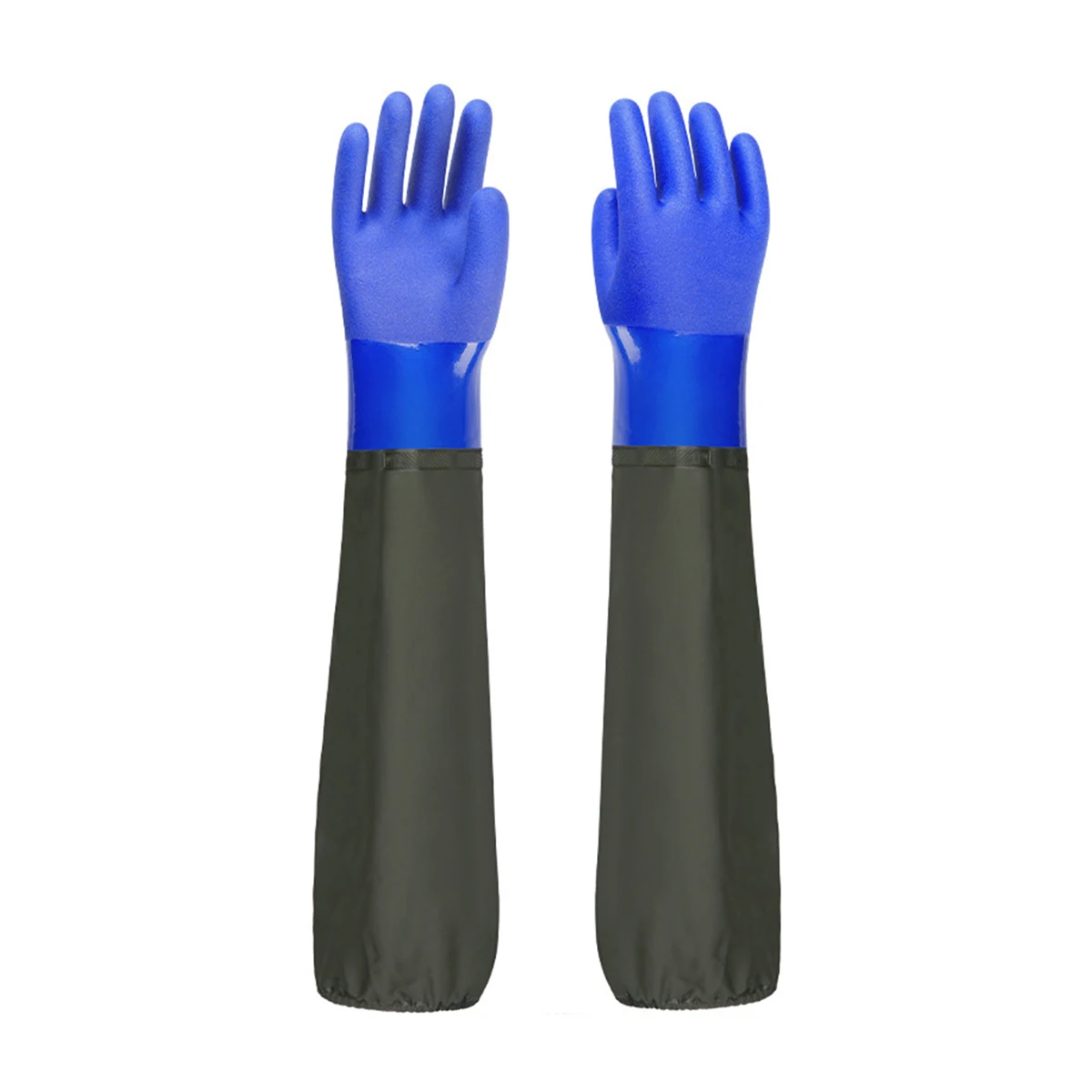 Gummihandschuhe, lange Handschuhe für die Wasserindustrie, lange Handschuhe mit Armschützern, verdickte Handschuhe, Wasserbedienungen, Fischwaren-Arbeitshandschuhe