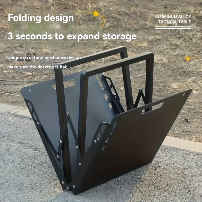 Mesa de picnic plegable liviana, mesa plegable para acampar para un uso práctico al aire libre, diseño que ahorra espacio, alta capacidad de carga