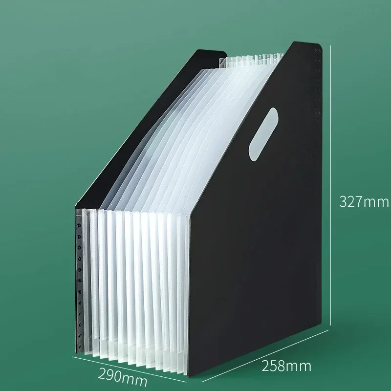 Nhiều Lớp Đứng Giấy Thử Nghiệm Túi Dọc Đàn Organ Túi A4 Lưu Trữ Dữ Liệu Túi Văn Phòng Sinh Viên Di Động Thư Mục Đồ Văn Phòng