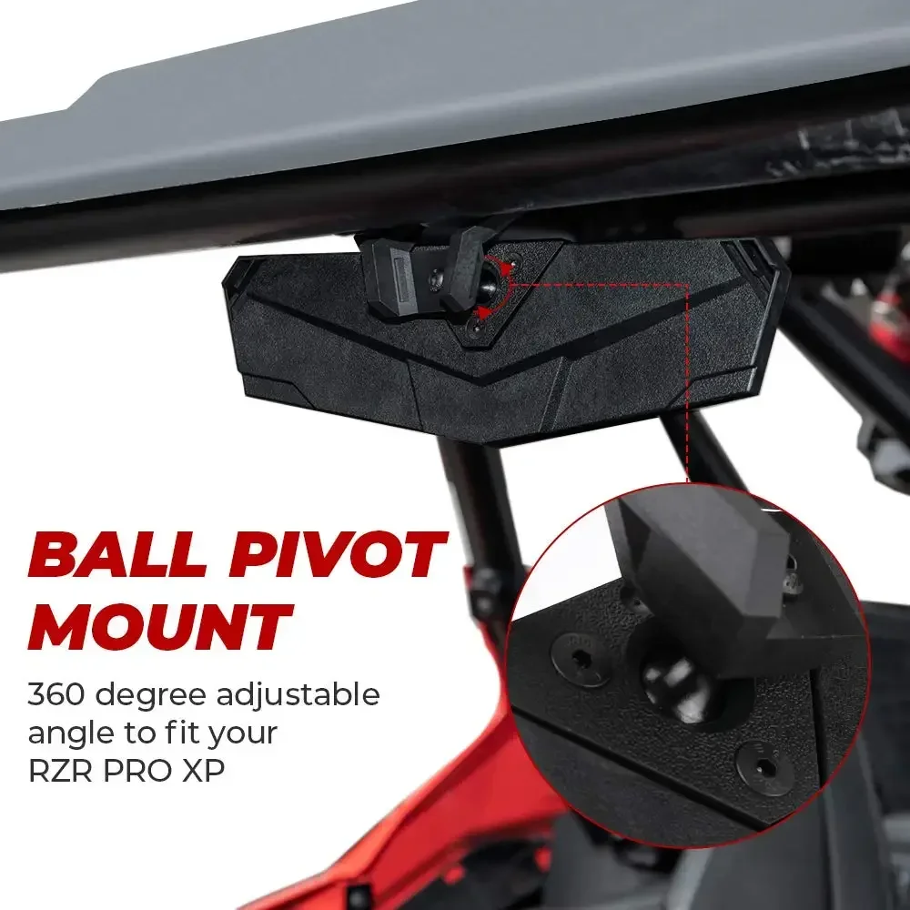KEMIMOTO UTVนูนด้านหลังกระจกใช้งานร่วมกับPolaris RZR XP 1000/ PRO XP 4/ Trail S 900 Turbo R 4 PRO R4 2020-2025 # 2883763