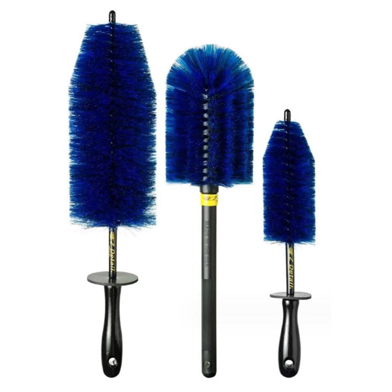 Blue Detailing Brushes for Car Ultra Soft Hair Rim Tire Brake Dust Cleaner Car Nook Crannies Brush