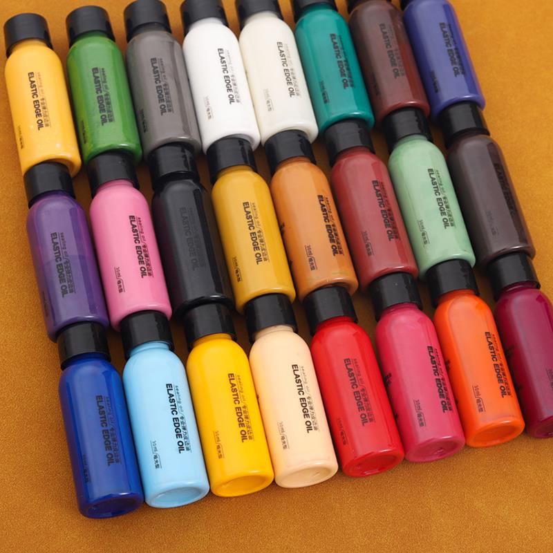 30ml ขอบหนังสีน้ํามัน Dressing สีเสื้อหนังขอบเสร็จสิ้นอุปกรณ์ DIY CRAFT รองเท้าหนังขอบสี