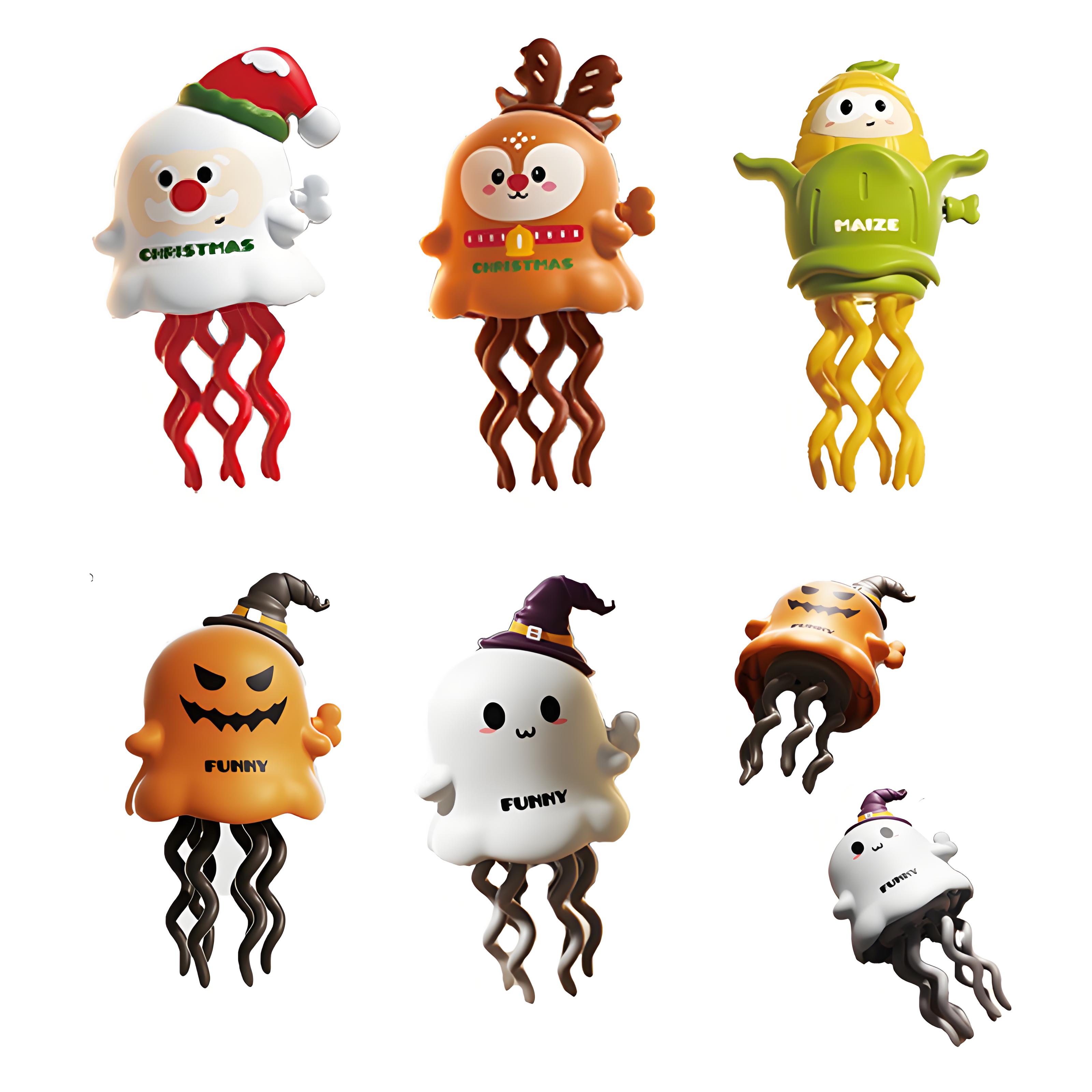 Fantômes dansants et danse de maïs pour enfants, jouets pour animaux de compagnie, horloge, dessin animé interactif, jouet éducatif en mouvement pour tout-petits, cadeau d'halloween et de noël