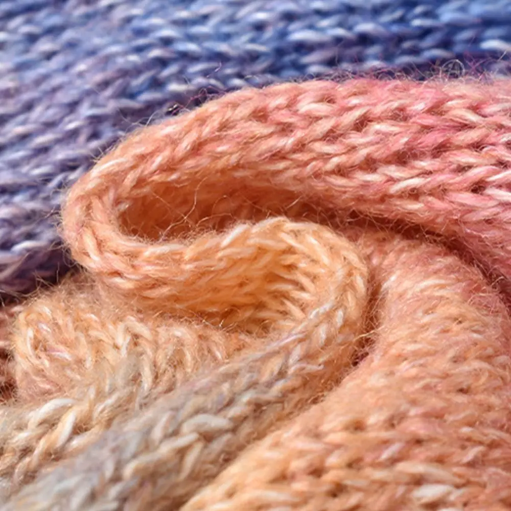 250 m Frühling/Sommer gehäkeltes Regenbogen-Mohair-Garn, weicher Rock, Spitze, häkeln, handgewebtes weiches Garn, Bio-Baumwollmischung, Garn zum Selbermachen