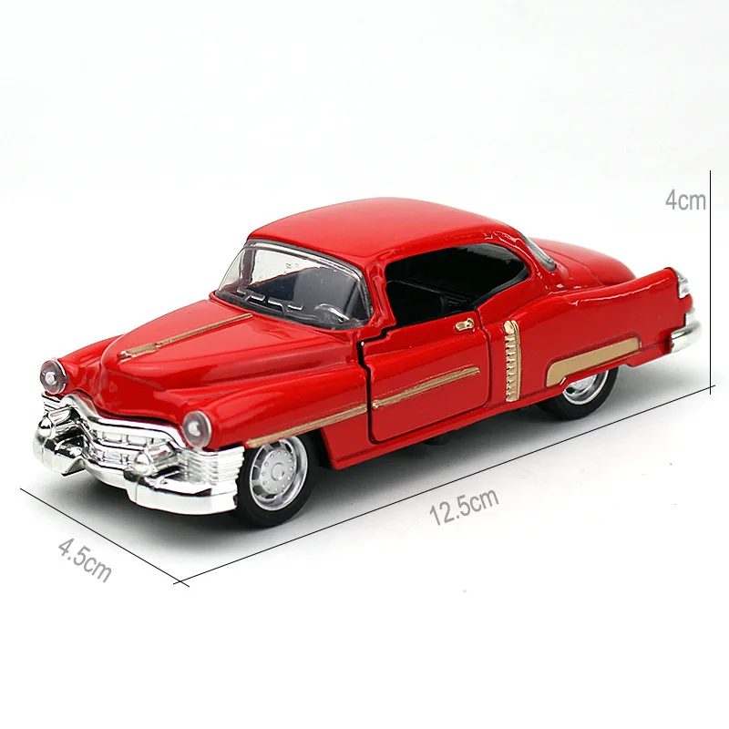 1:32 合金ダイキャストキャデラックヴィンテージカーモデルクラシックプルバック車ミニチュア車両シミュレート車の装飾品コレクションおもちゃ