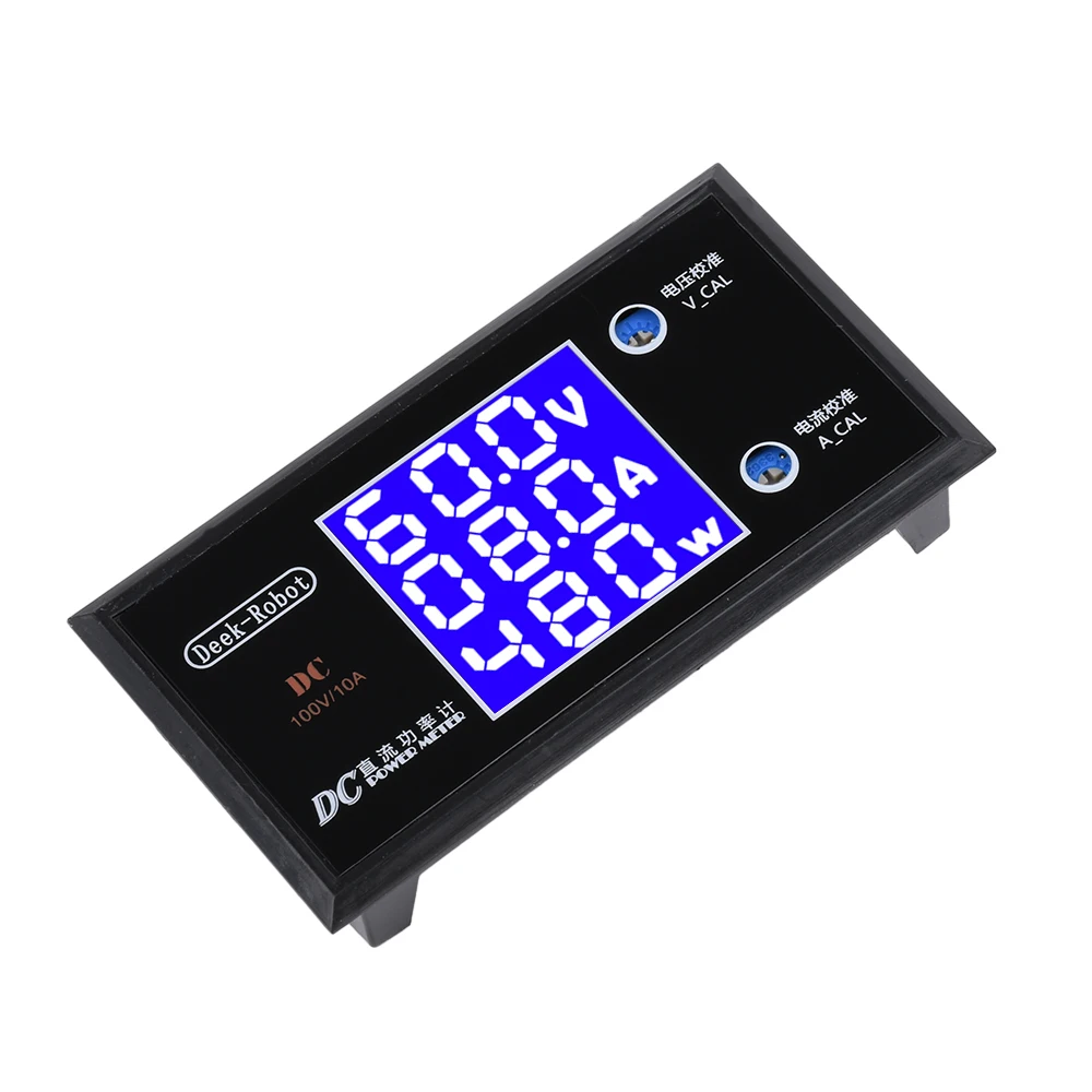 DC0-100V 10A LCD voltímetro Digital amperímetro vatímetro voltaje corriente medidor de potencia voltios Detector probador Monitor 0-999W