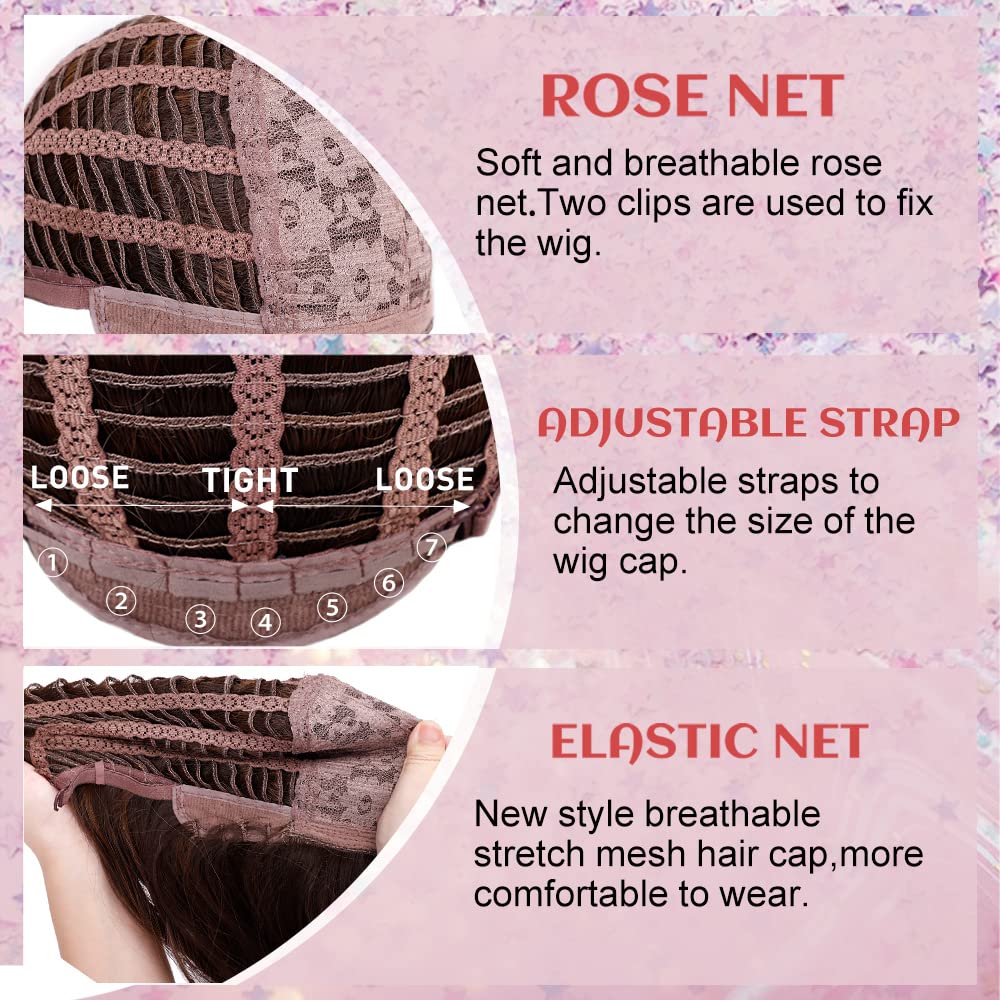 Pelucas naturales de capas largas con flequillo para mujeres blancas, pelo liso sintético ombré, pelo rubio platino a negro