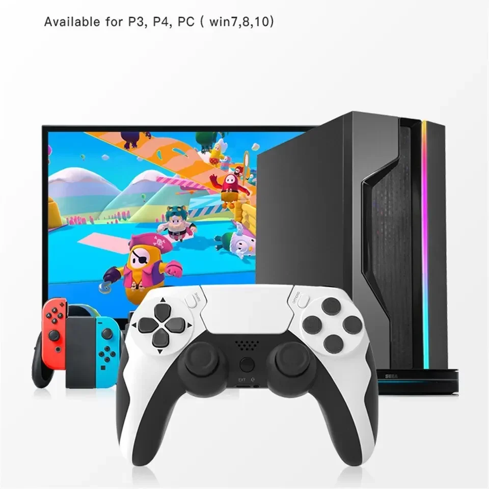 GAMINJA New Wireless Gamepad P48 with Six Axis Gyroscope Game Controller For PS4 PS3 Console Dual Vibration PC Joystick