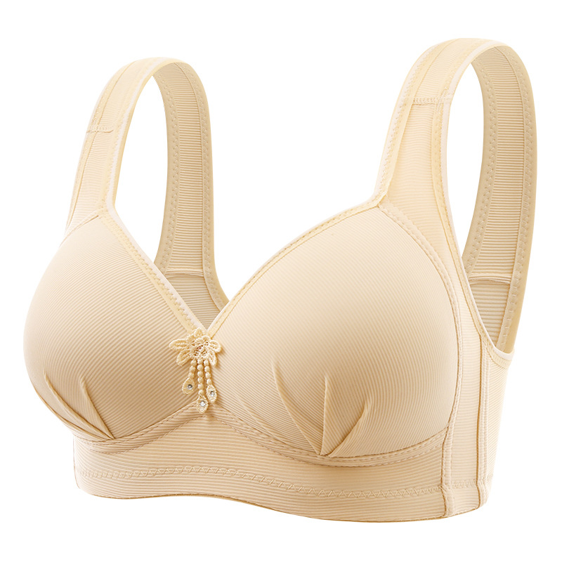 Sutiã corset pu-up plus size com alças largas, tecido RPET reciclado sem costura, para uso sazonal na primavera e outono.