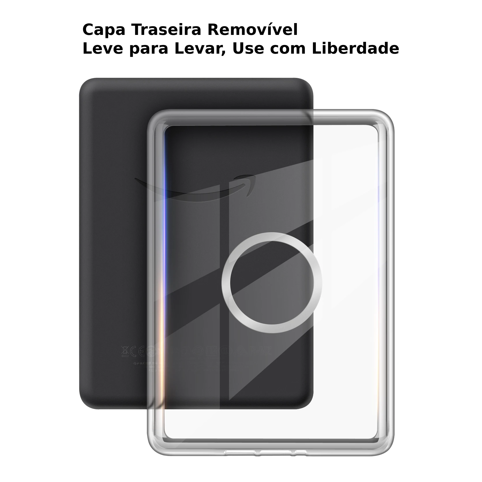 Para Kindle Paperwhite 12a geração Case Colorsoft Signature Edition 7" 2024 360 °   Suporte magnético removível 2 em 1 com rotação SA568B