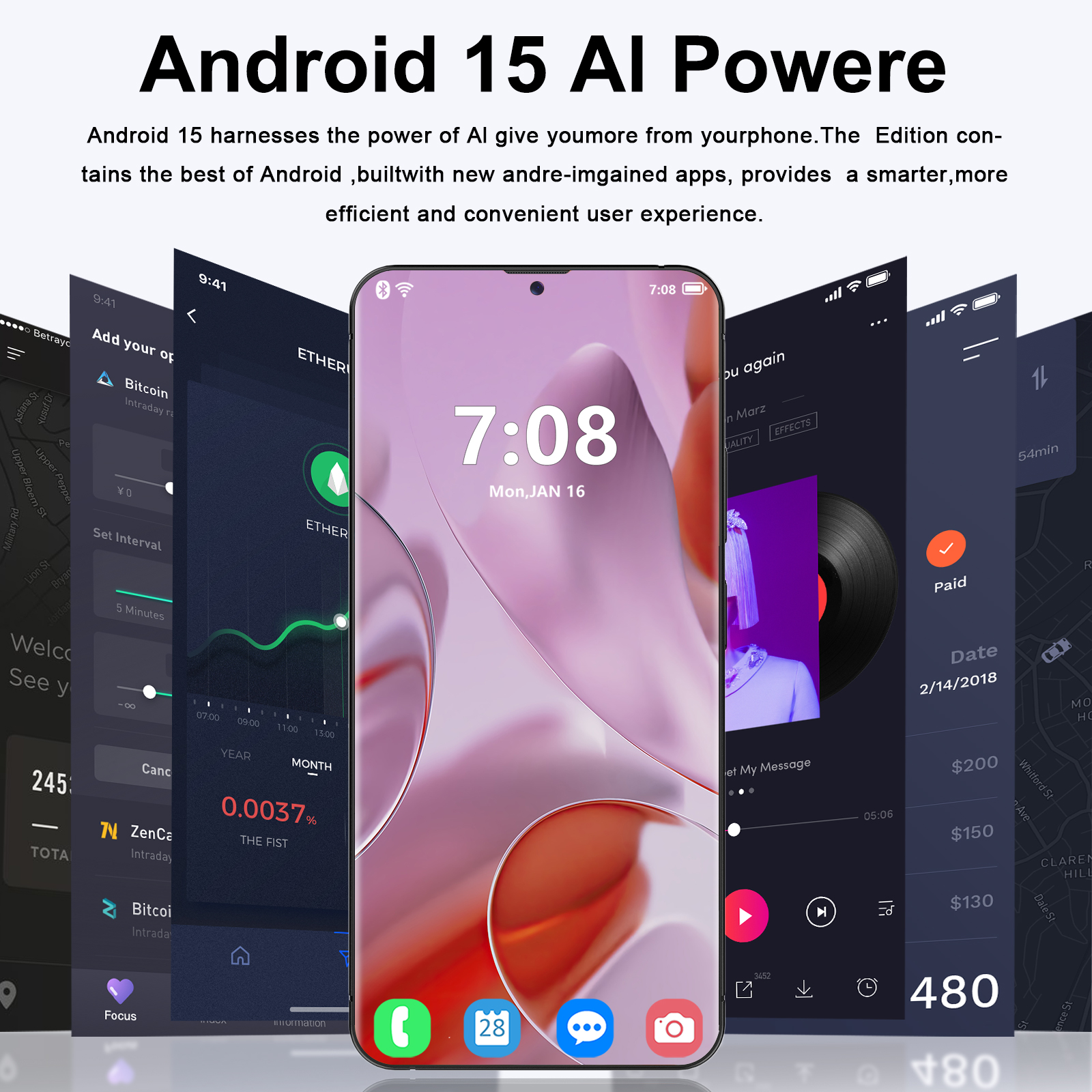 Android 15 versão global smartphone 9 pro xl 7.3 fhd 22g 2tb 8800mah 5g rede snapdragon 8 gen4 original desbloqueado pixel telefone