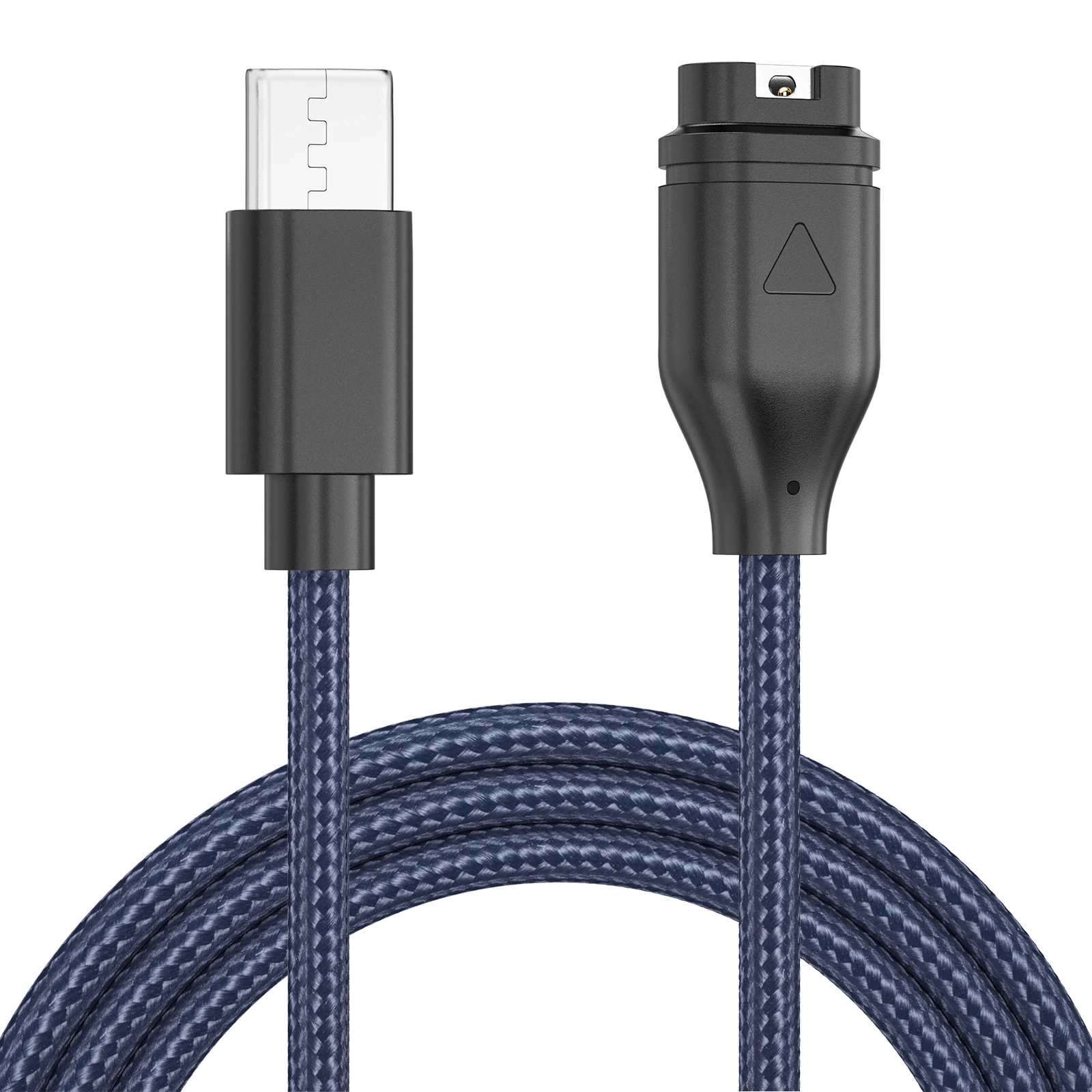 Нейлоновый USB-кабель для зарядного устройства типа C для Garmin Venu2/VenuSq2/3/3S Fenix 6/7/6S Pro/5X Plus Vivoactive4/4S/3 Forerunner 945/935/245