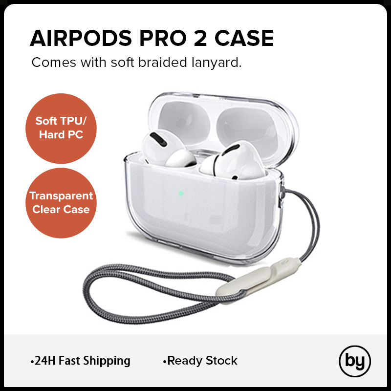 Clearance_Clear Case For AirPods Pro2 4 3 2 1 Pro Transparent Soft TPU Wirelsss Headphone Protective Cover For AirPods Pro 2 Ear