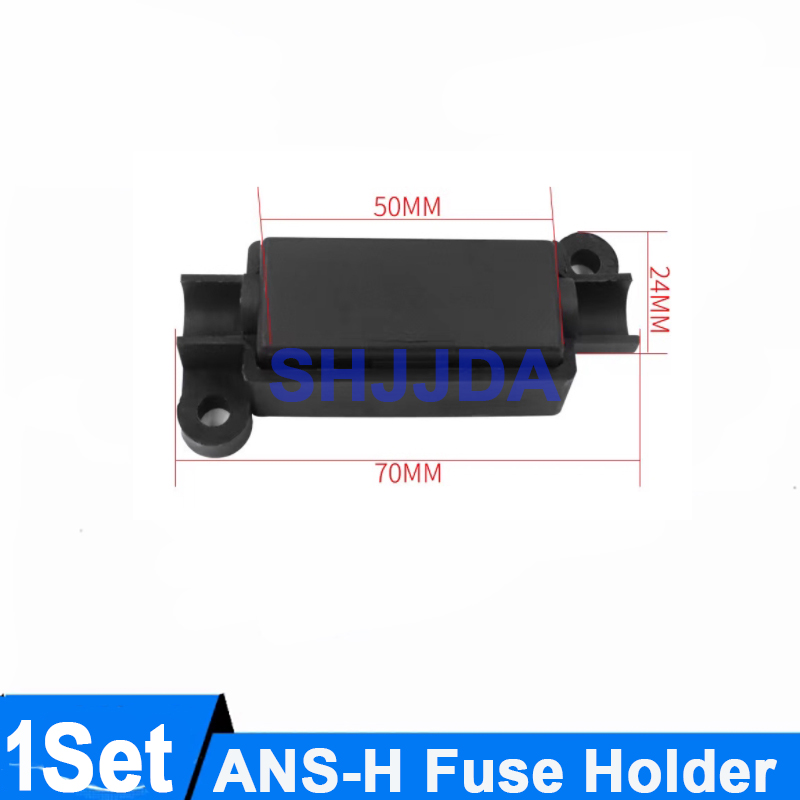 1Set ANS-H 1-Way Midi Fuse Holder ANS-8 20A 50A 70A 80A 100A 120A 150A 200A Safety Plate Base Car Carrier Fuse Box Bolt Type