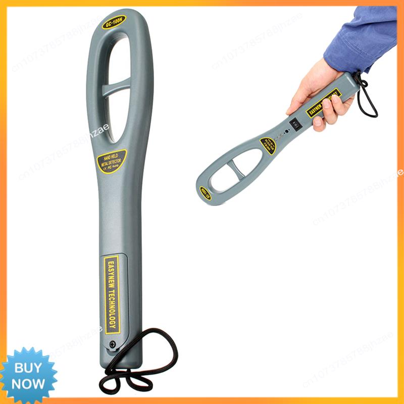 A10R 1 Piece GC101H Portable Handheld Metal Detector Metal Detector Super Scan Light Counter Grey