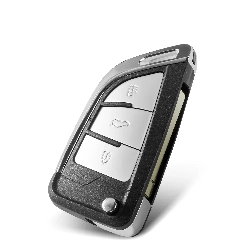 KEYYOU-Shell chave dobrável remoto modificado do carro, 2, 3 botões, VW Volkswagen MK4, Bora, Golf 4, 5, 6, Passat, Polo, Touran, 1Pc, Novo