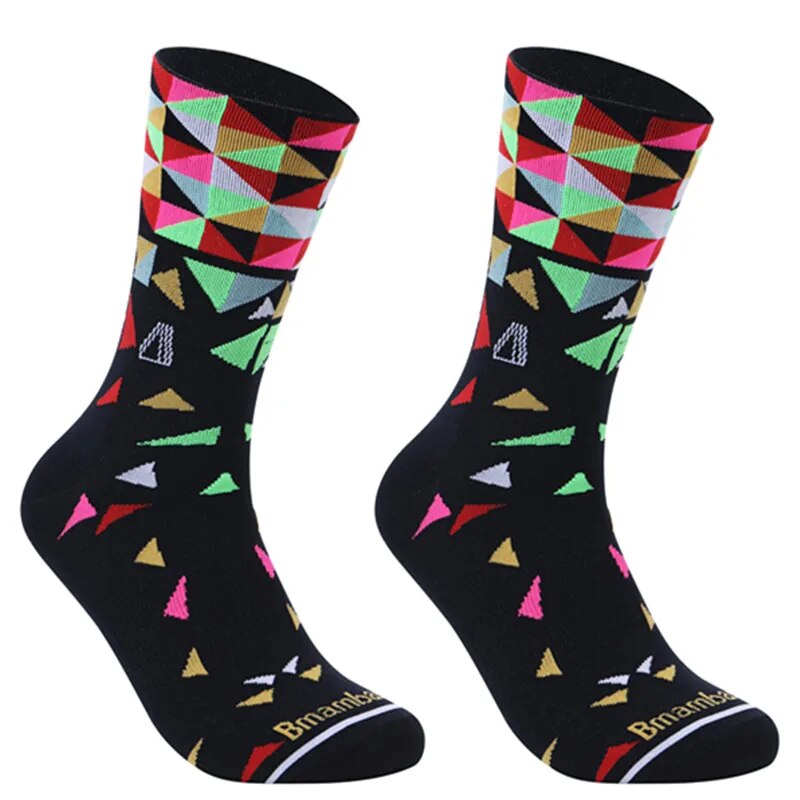 2022 rutsch feste nahtlose Fahrrads ocken Integrales Formen High-Tech-Fahrrads ocken Kompression fahrrad Outdoor-Laufsport socken