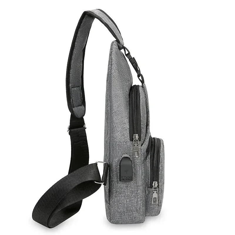 Brusttasche Herren One Shoulder Umhängetasche Große Kapazität Outdoor Sport Freizeit Mode Kleine Umhängetasche Rucksack Herren