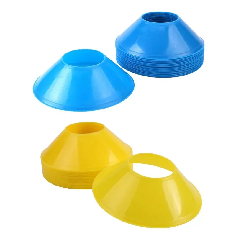 ฟุตบอลป้ายฝึกซ้อมจานทนความดัน Cones MARKER แผ่นถังบาสเกตบอลกลางแจ้งฟุตบอลการฝึกอบรมอุปกรณ์กีฬา