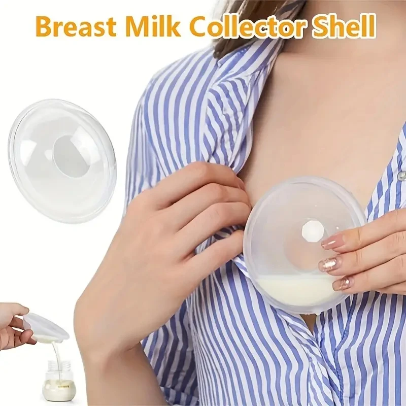Coletor portátil de leite materno, almofadas anti-derramamento macias para mães de enfermagem, silicone de qualidade alimentar, seguro e não poluente, 1PC