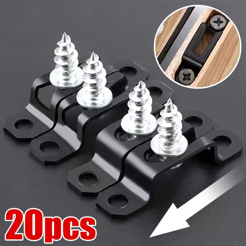 20 pz/set Invisibile 2 in 1 Connettore Vite di Fissaggio Nascosto Laminato Armadio Guardaroba Montaggio Mobili Combinato di Fissaggio