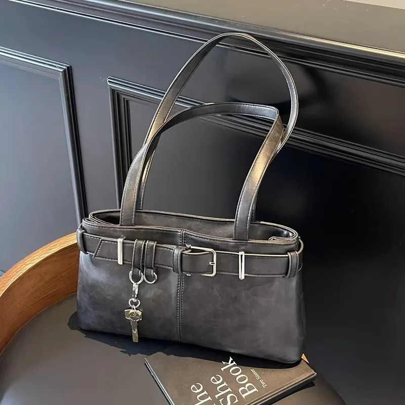 Bolsos de hombro informales con compartimento Interior sólido, bolsos de hombro de gran capacidad, gran oferta, bolsos para mujer con cremallera, bolsos de Pu para mujer