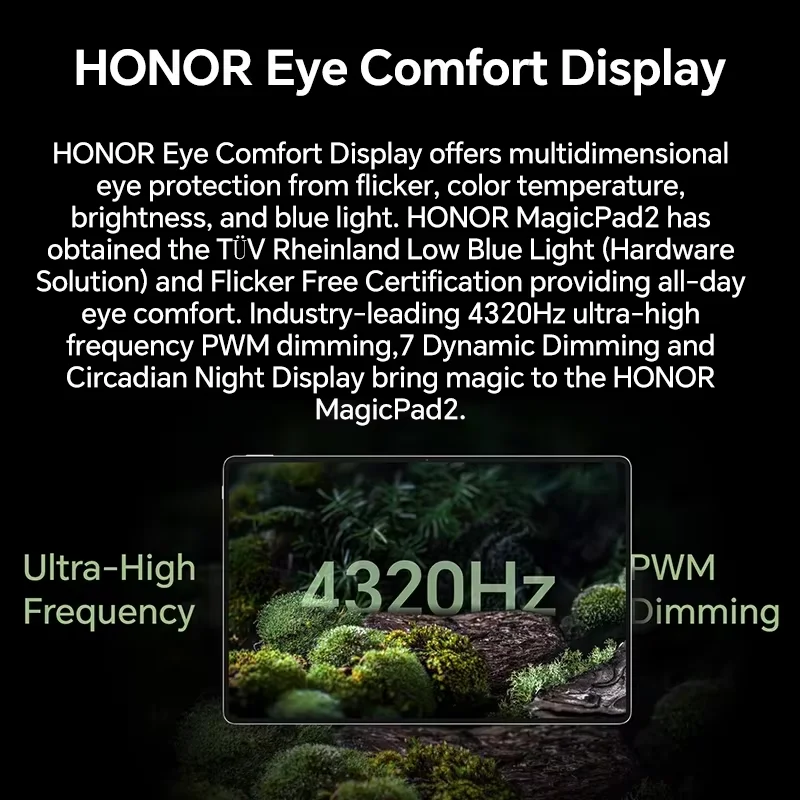 Globale Version HONOR MagicPad 2 tablet android 12.3“ OLED Bildschirm Snapdragon 8s Gen 3 CPU 13MP Rückkamera 10050mAh Akku