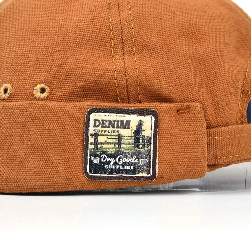 Bocca Vintage Docker Cap sombrero sin ala Skullcap Retro algodón ajustable Color sólido verano otoño primavera moda Hip Hop