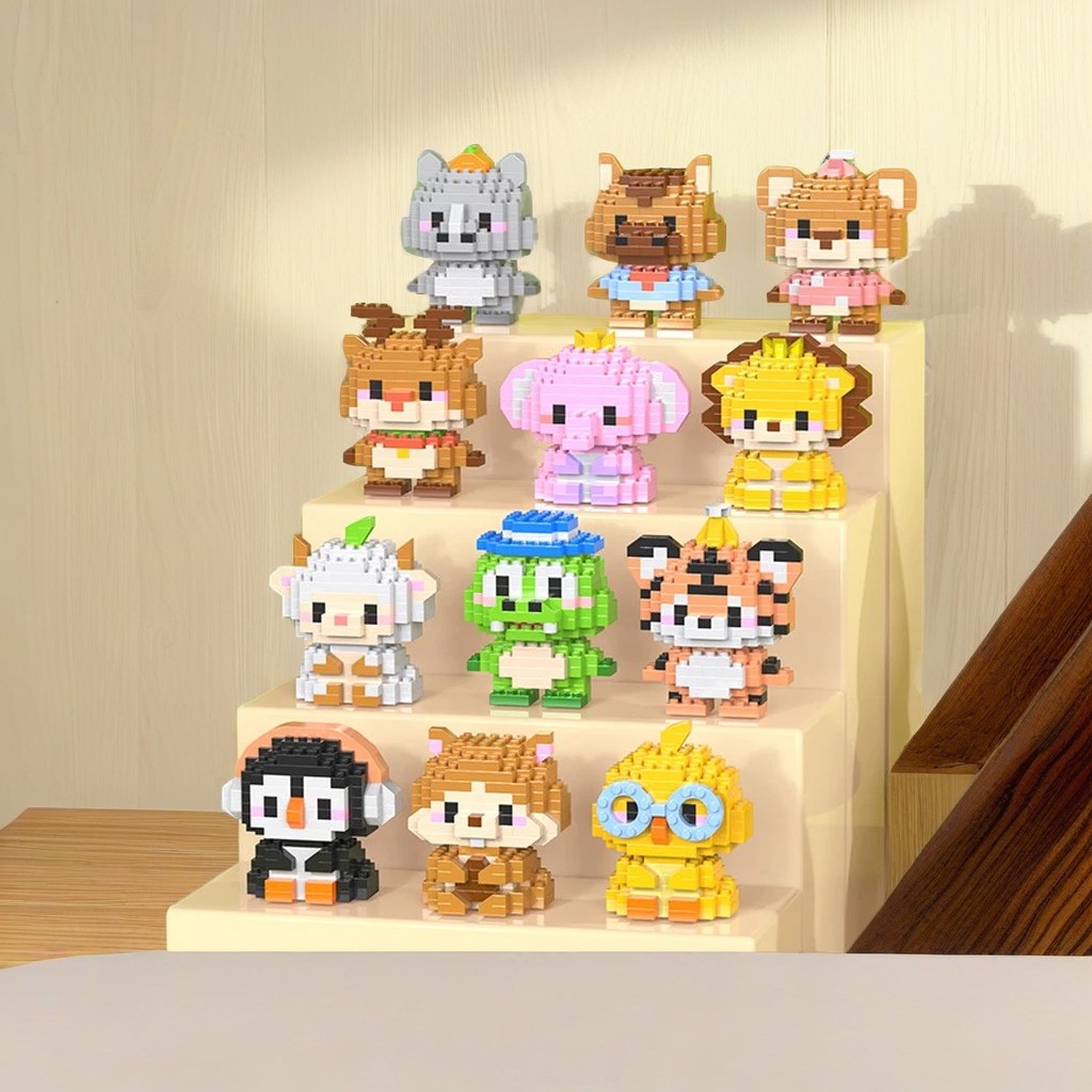 ผู้ใหญ่สัตว์ Micro Particle Building Blocks ของเล่นเด็ก 6 ถึง 12 ปีของขวัญวันเกิดสุนัข Cat MINI อิฐสาวของเล่น