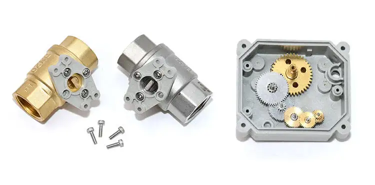 บอลวาล์วไฟฟ้าแบบ2ทิศทาง Rs485อัจฉริยะระบบไฟฟ้ากระแสสลับ DC9-24V มินิควบคุมน้ำหัวฉีดสแตนเลสบอลวาล์วเปิดแบบปกติ