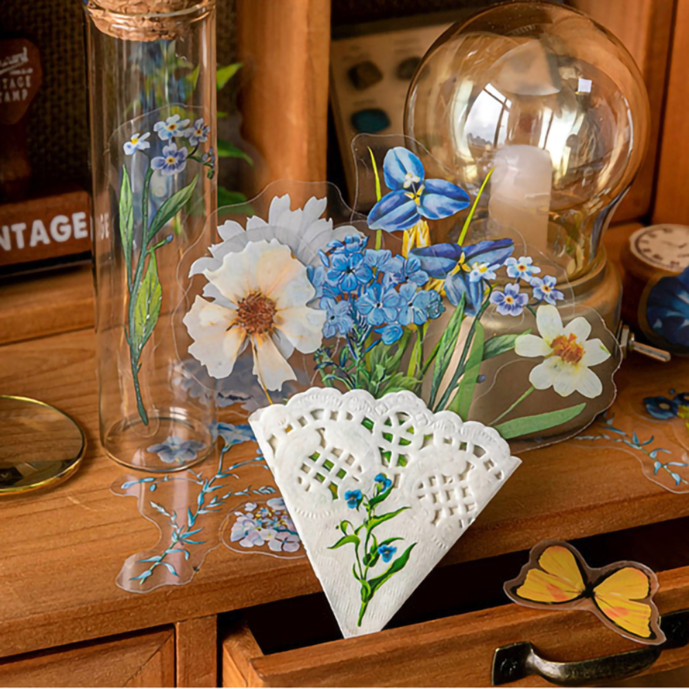 Mr.paper 6 Stile 100 Teile/beutel Vintage Botanische Aufkleber Ästhetische Blumen Hand Konto Material Dekorative Schreibwaren Aufkleber