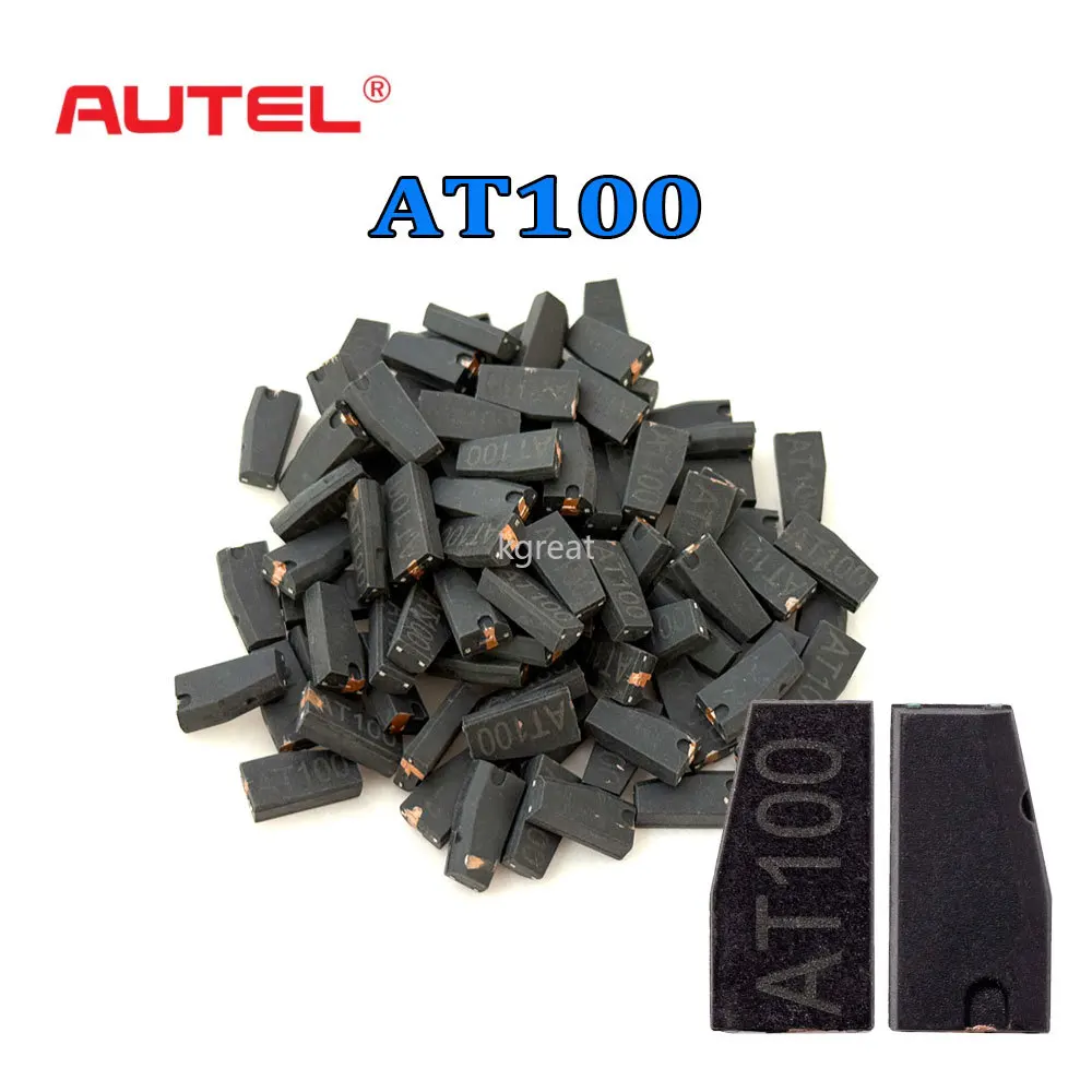 Универсальный супертранспондерный чип Autel AT100 для XP200 XP400 XP400PRO, чип автомобильного ключа для программирования ключей транспортных средств