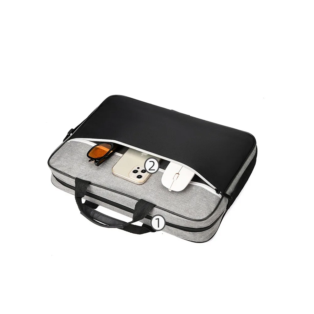 New Shockproof Laptop Case Large Capacity Computer Bag Portable Briefcase Shoulder Handbag For Women Men Business Briefcases